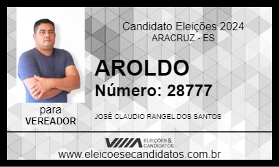 Candidato AROLDO 2024 - ARACRUZ - Eleições