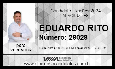 Candidato EDUARDO RITO 2024 - ARACRUZ - Eleições