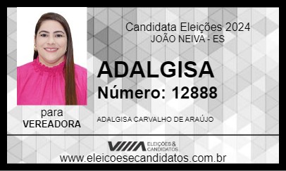 Candidato ADALGISA 2024 - JOÃO NEIVA - Eleições