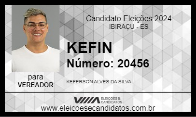 Candidato KEFIN 2024 - IBIRAÇU - Eleições