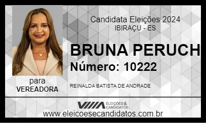 Candidato BRUNA PERUCH 2024 - IBIRAÇU - Eleições