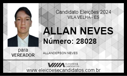 Candidato ALLAN NEVES 2024 - VILA VELHA - Eleições