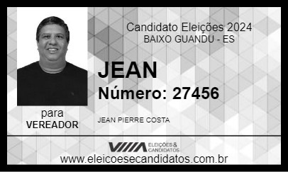 Candidato JEAN PECO 2024 - BAIXO GUANDU - Eleições