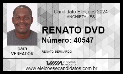 Candidato RENATO DVD 2024 - ANCHIETA - Eleições