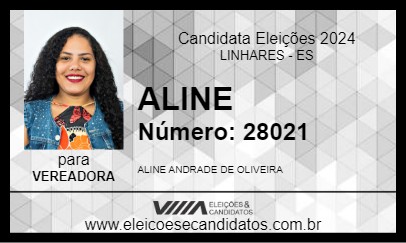 Candidato ALINE 2024 - LINHARES - Eleições