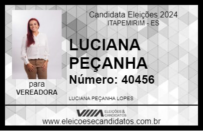 Candidato LUCIANA PEÇANHA 2024 - ITAPEMIRIM - Eleições