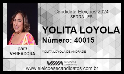 Candidato YOLITA LOYOLA 2024 - SERRA - Eleições