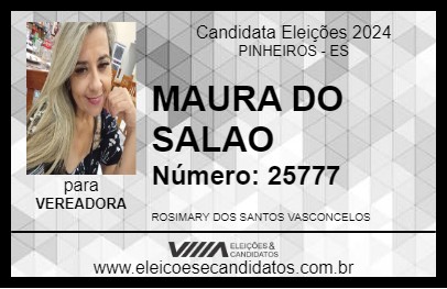 Candidato MAURA DO SALAO 2024 - PINHEIROS - Eleições