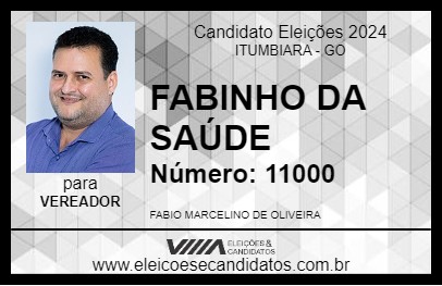 Candidato FABINHO DA SAÚDE 2024 - ITUMBIARA - Eleições