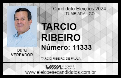 Candidato TARCIO RIBEIRO 2024 - ITUMBIARA - Eleições