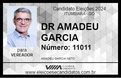 Candidato DR AMADEU GARCIA 2024 - ITUMBIARA - Eleições