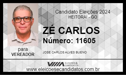 Candidato ZÉ CARLOS 2024 - HEITORAÍ - Eleições