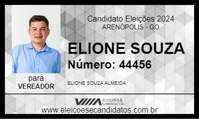 Candidato ELIONE SOUZA 2024 - ARENÓPOLIS - Eleições