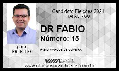 Candidato DR FABIO 2024 - ITAPACI - Eleições