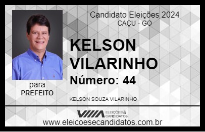 Candidato KELSON VILARINHO 2024 - CAÇU - Eleições