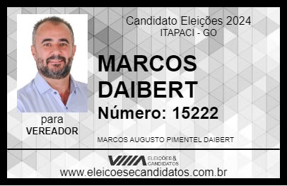 Candidato MARCOS DAIBERT 2024 - ITAPACI - Eleições