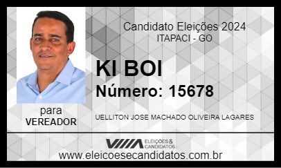 Candidato KI BOI 2024 - ITAPACI - Eleições