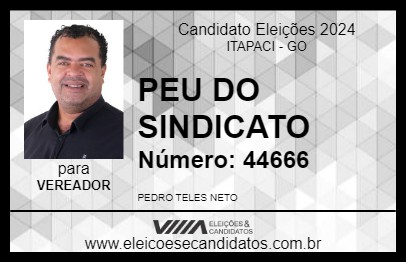 Candidato PEU DO SINDICATO 2024 - ITAPACI - Eleições