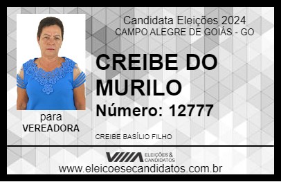 Candidato CREIBE DO MURILO 2024 - CAMPO ALEGRE DE GOIÁS - Eleições