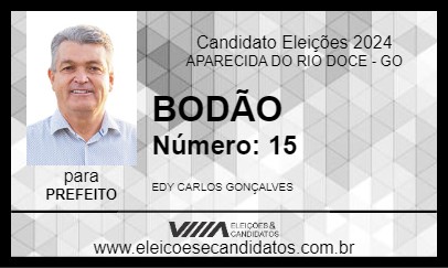 Candidato BODÃO 2024 - APARECIDA DO RIO DOCE - Eleições