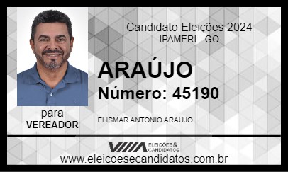 Candidato ARAÚJO 2024 - IPAMERI - Eleições