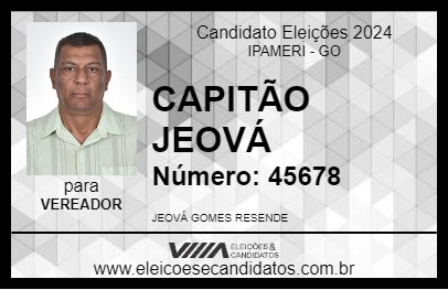 Candidato CAPITÃO JEOVÁ 2024 - IPAMERI - Eleições