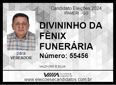 Candidato DIVININHO DA FÊNIX FUNERÁRIA 2024 - IPAMERI - Eleições