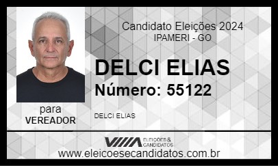 Candidato DELCI ELIAS 2024 - IPAMERI - Eleições