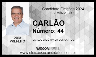 Candidato CARLÃO 2024 - SILVÂNIA - Eleições