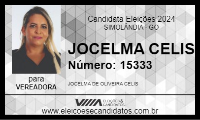 Candidato JOCELMA CELIS 2024 - SIMOLÂNDIA - Eleições