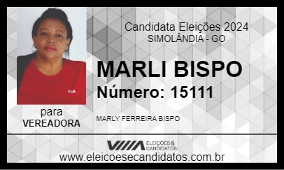 Candidato MARLI BISPO 2024 - SIMOLÂNDIA - Eleições