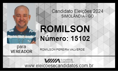 Candidato ROMILSON 2024 - SIMOLÂNDIA - Eleições