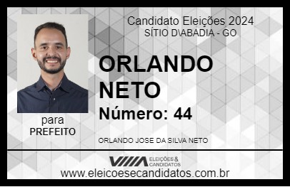 Candidato ORLANDO NETO 2024 - SÍTIO D\ABADIA - Eleições