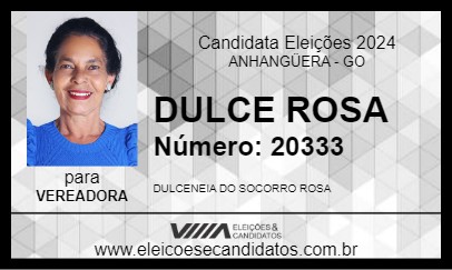 Candidato DULCE ROSA 2024 - ANHANGÜERA - Eleições