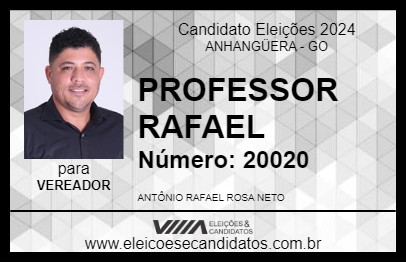 Candidato PROFESSOR RAFAEL 2024 - ANHANGÜERA - Eleições