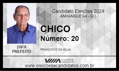 Candidato CHICO 2024 - ANHANGÜERA - Eleições