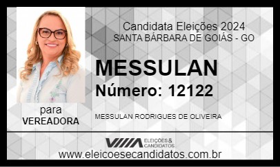 Candidato MESSULAN 2024 - SANTA BÁRBARA DE GOIÁS - Eleições