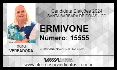 Candidato ERMIVONE 2024 - SANTA BÁRBARA DE GOIÁS - Eleições