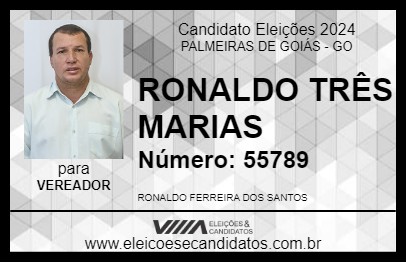 Candidato RONALDO TRÊS MARIAS 2024 - PALMEIRAS DE GOIÁS - Eleições