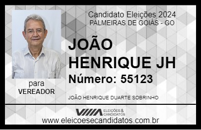 Candidato JOÃO HENRIQUE JH 2024 - PALMEIRAS DE GOIÁS - Eleições