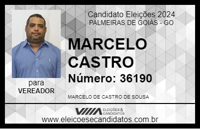 Candidato MARCELO CASTRO 2024 - PALMEIRAS DE GOIÁS - Eleições