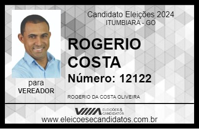 Candidato ROGERIO COSTA 2024 - ITUMBIARA - Eleições