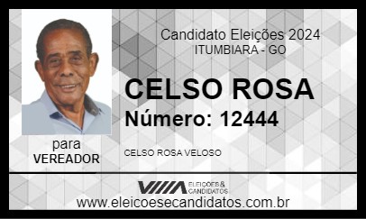 Candidato CELSO ROSA 2024 - ITUMBIARA - Eleições