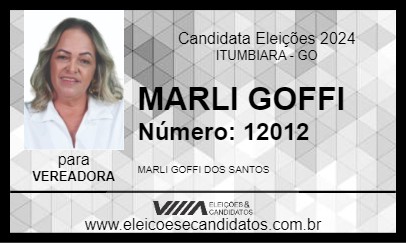 Candidato MARLI GOFFI 2024 - ITUMBIARA - Eleições