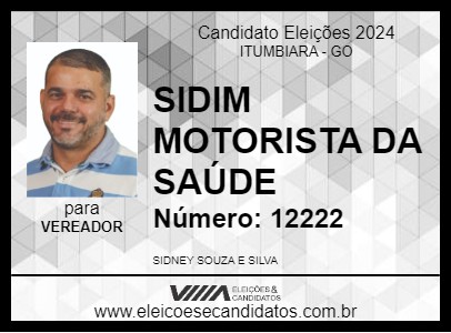 Candidato SIDIM MOTORISTA DA SAÚDE 2024 - ITUMBIARA - Eleições