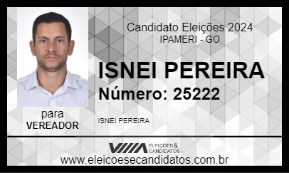 Candidato ISNEI PEREIRA 2024 - IPAMERI - Eleições