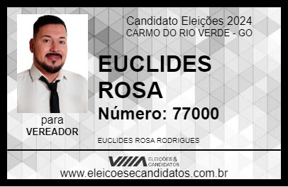 Candidato EUCLIDES ROSA 2024 - CARMO DO RIO VERDE - Eleições