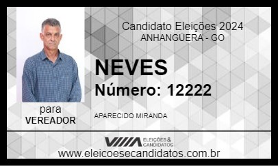 Candidato NEVES 2024 - ANHANGÜERA - Eleições