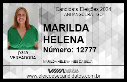 Candidato MARILDA HELENA 2024 - ANHANGÜERA - Eleições