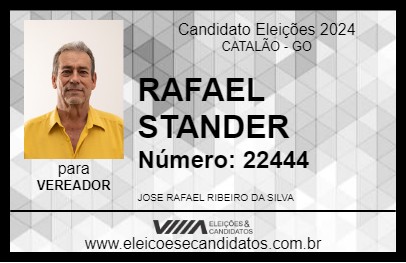 Candidato RAFAEL STANDER 2024 - CATALÃO - Eleições